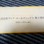 ヴィアホールディングスの株主優待が届いたよ。（H30.7）